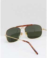 Женские оливковые солнцезащитные очки от Reclaimed Vintage