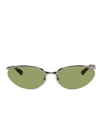 Мужские оливковые солнцезащитные очки от Balenciaga