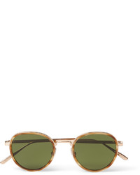 Мужские оливковые солнцезащитные очки от Bottega Veneta