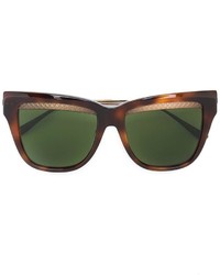 Женские оливковые солнцезащитные очки от Bottega Veneta