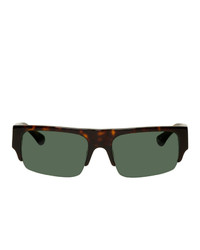 Женские оливковые солнцезащитные очки от Dries Van Noten
