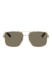 Мужские оливковые солнцезащитные очки от Gucci