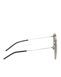 Мужские оливковые солнцезащитные очки от Saint Laurent