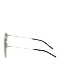 Мужские оливковые солнцезащитные очки от Saint Laurent