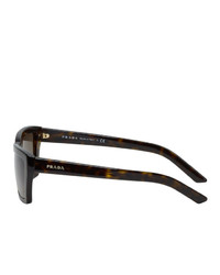 Мужские оливковые солнцезащитные очки от Prada