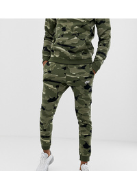 Мужские оливковые спортивные штаны с камуфляжным принтом от Nike