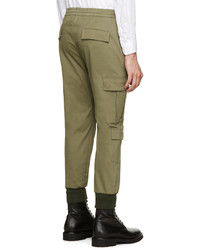 Мужские оливковые спортивные штаны от Neil Barrett