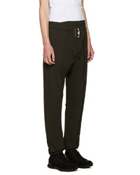 Мужские оливковые спортивные штаны от Damir Doma