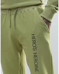 Мужские оливковые спортивные штаны от Hero's Heroine
