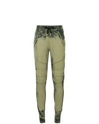 Женские оливковые спортивные штаны от PIERRE BALMAIN