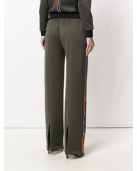 Женские оливковые спортивные штаны от Versace
