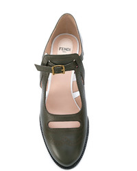 Оливковые туфли от Fendi