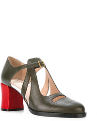 Оливковые туфли от Fendi