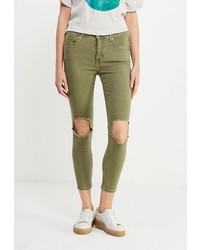 Оливковые узкие брюки от Free People