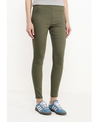 Оливковые узкие брюки от Jennyfer