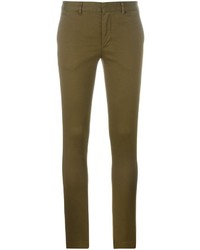 Оливковые узкие брюки от Polo Ralph Lauren