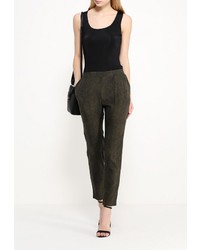 Оливковые узкие брюки от Sela
