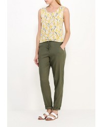 Оливковые узкие брюки от Vis-a-Vis