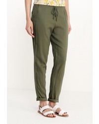 Оливковые узкие брюки от Vis-a-Vis