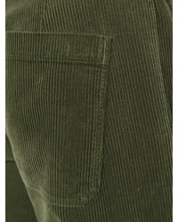 Мужские оливковые хлопковые брюки от AMI Alexandre Mattiussi