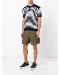 Мужские оливковые хлопковые шорты от Ermanno Scervino