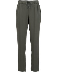 Женские оливковые шелковые брюки от Eileen Fisher