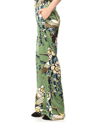 Оливковые широкие брюки от Dsquared2