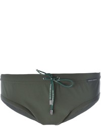 Оливковые шорты для плавания от Dolce & Gabbana