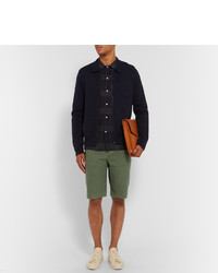 Мужские оливковые шорты от Officine Generale