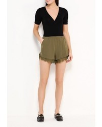 Женские оливковые шорты от By Swan
