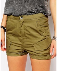 Женские оливковые шорты от G Star