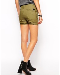 Женские оливковые шорты от G Star