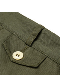 Мужские оливковые шорты от Oliver Spencer