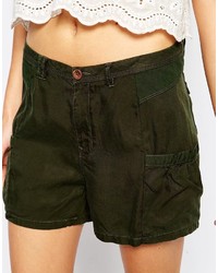 Женские оливковые шорты от Only