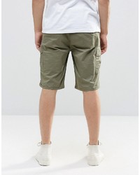 Мужские оливковые шорты от Pull&Bear