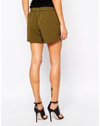 Женские оливковые шорты от Vila