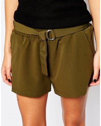 Женские оливковые шорты от Vila