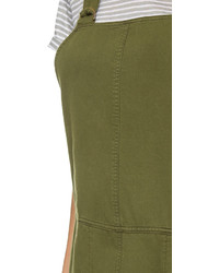 Оливковые штаны-комбинезон от Sea