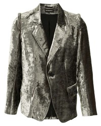 Мужской оливковый бархатный пиджак от Ann Demeulemeester