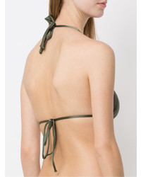 Оливковый бикини-топ от Lygia & Nanny