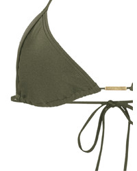 Оливковый бикини-топ от Lygia & Nanny