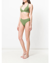 Оливковый бикини-топ от Fisico