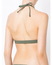 Оливковый бикини-топ от Gloria Coelho