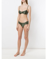 Оливковый бикини-топ от Lygia & Nanny