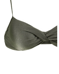 Оливковый бикини-топ от Lygia & Nanny