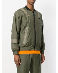 Мужской оливковый бомбер от U.P.W.W.