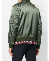 Мужской оливковый бомбер от As65