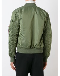 Мужской оливковый бомбер от Alpha Industries