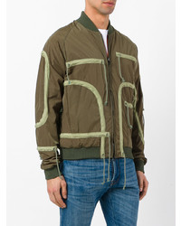 Мужской оливковый бомбер от As65