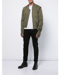 Мужской оливковый бомбер от Mjb